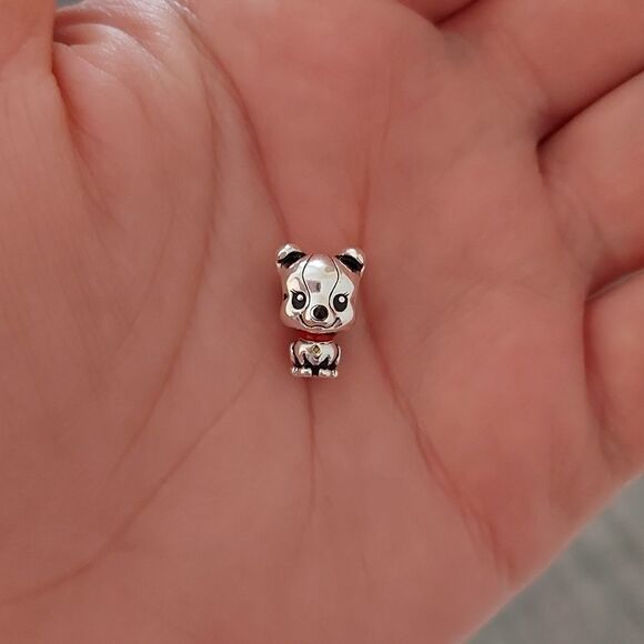 925 Silver Puppy Dog Charm - Picture 5 of 5